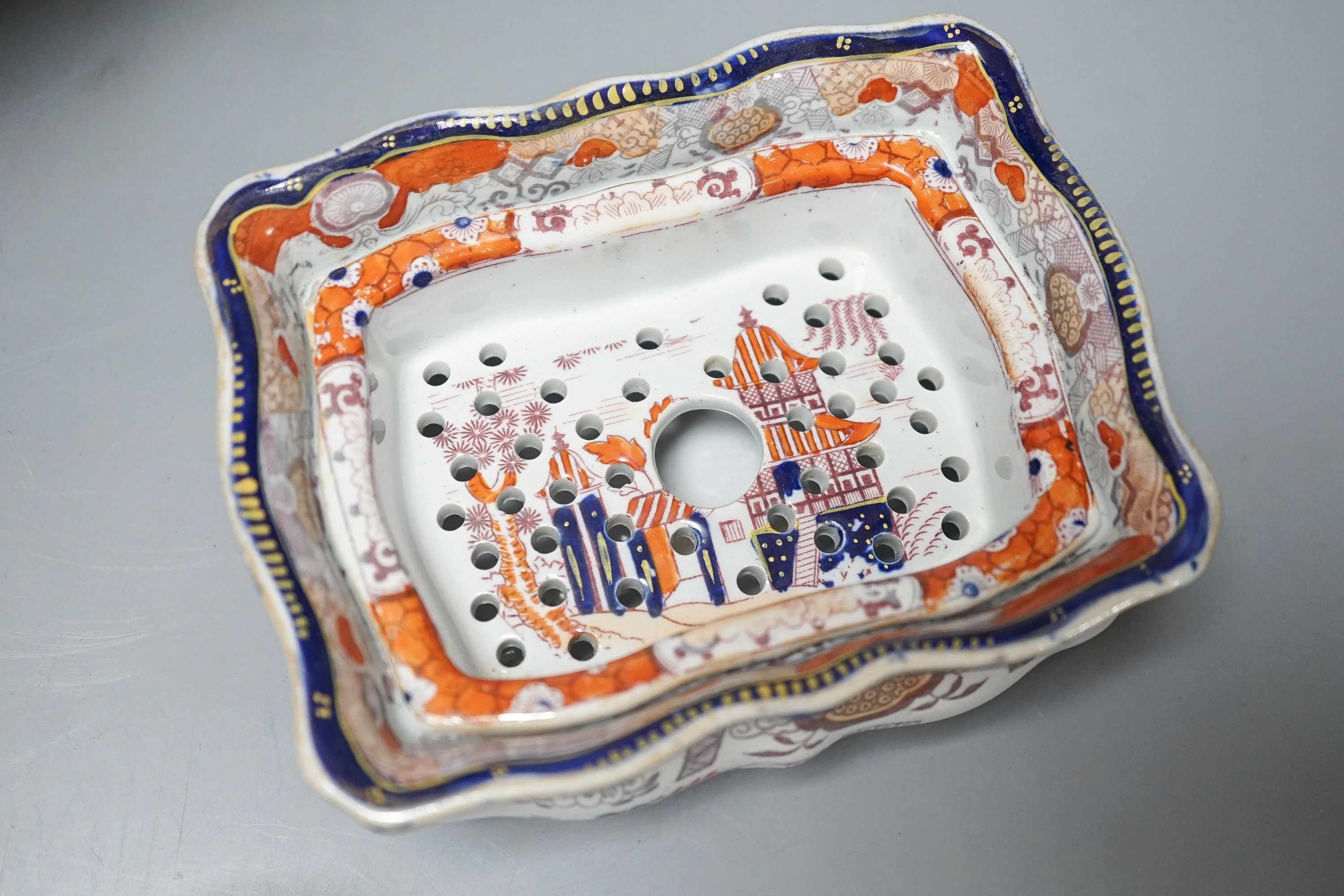 A Victorian ‘Real ironstone china’ toilet set